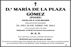 María de la Playa Gómez